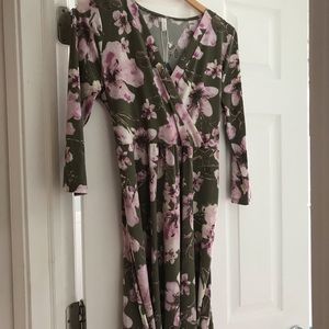 Pink Blush Maternity Wrap Dress